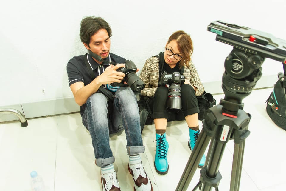 Rico Blanco and Nina Sandejas